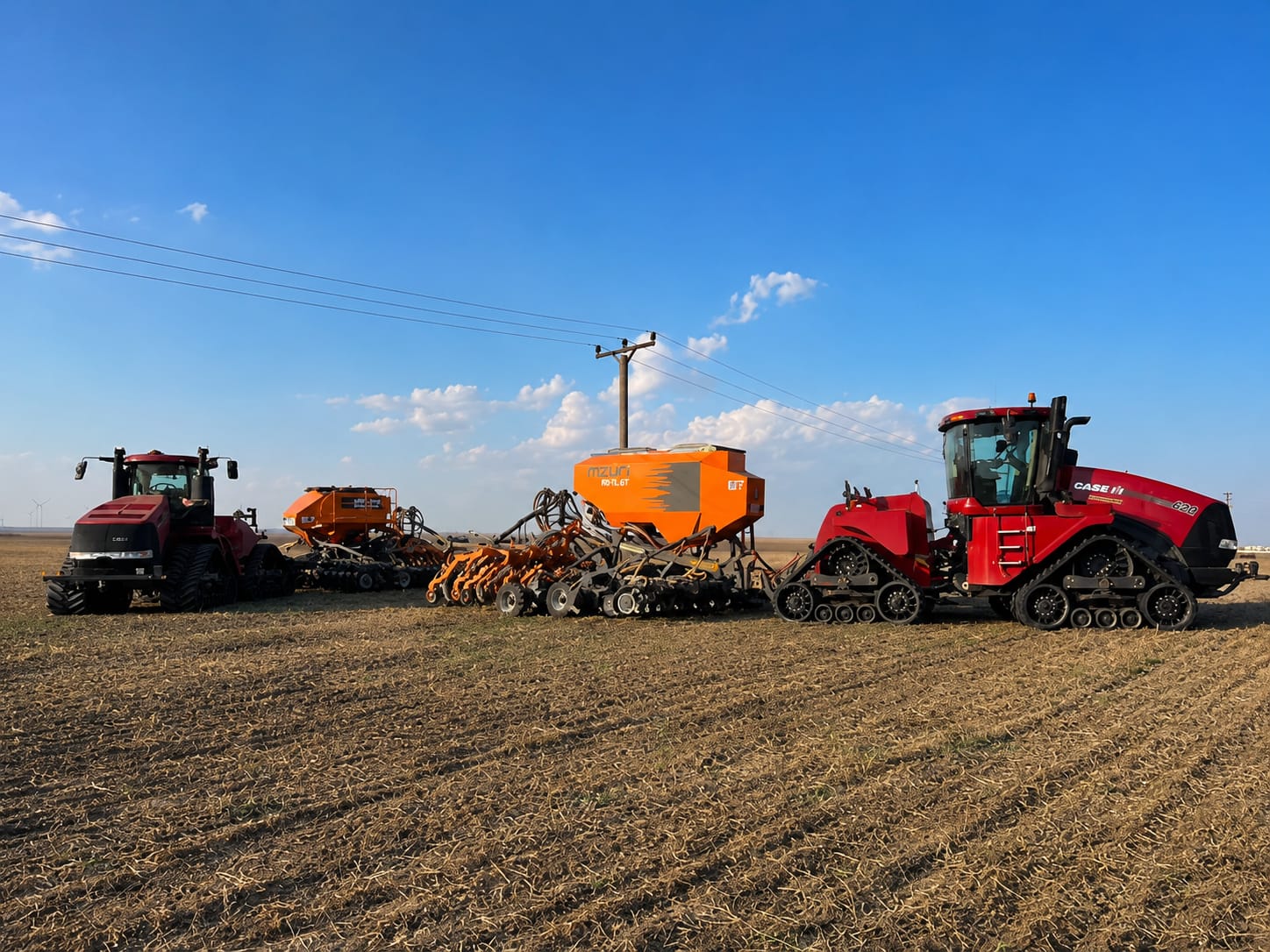 2x Quadtrac 620 + 2x MZURI Pro-Til — parcul AET Cooperativă Agricolă